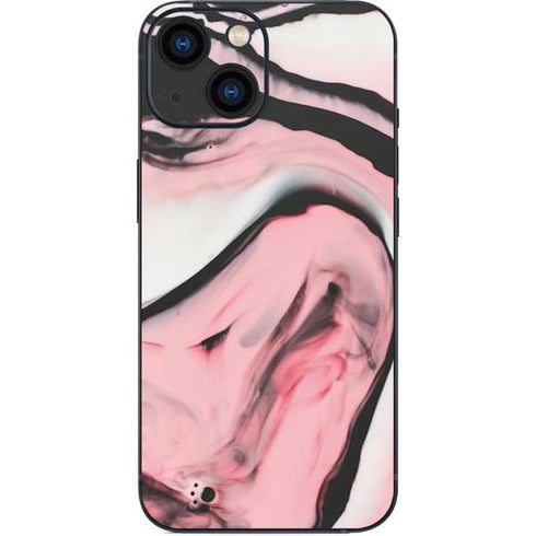 Pink Marble Ink iPhone 13 Mini Skin
