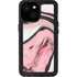 Pink Marble Ink iPhone 13 Mini Waterproof Case