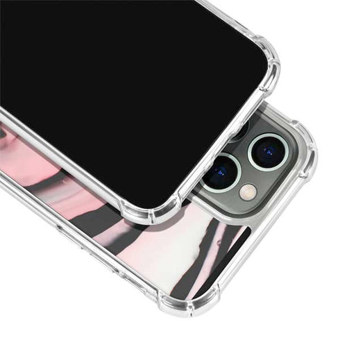 Pink Marble Ink iPhone 13 Pro Clear Case