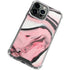 Pink Marble Ink iPhone 13 Pro Clear Case