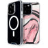 Pink Marble Ink iPhone 13 Pro MagSafe Case