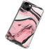 Pink Marble Ink iPhone 14 Clear Case