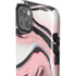 Pink Marble Ink iPhone 15 Plus Impact Case