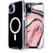 Pink Marble Ink iPhone 15 MagSafe Case