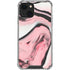 Pink Marble Ink iPhone 15 Plus Clear Case
