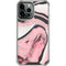 Pink Marble Ink iPhone 14 Pro Max Clear Case