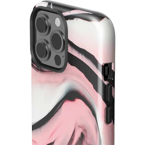 Pink Marble Ink iPhone 15 Pro Max Impact Case