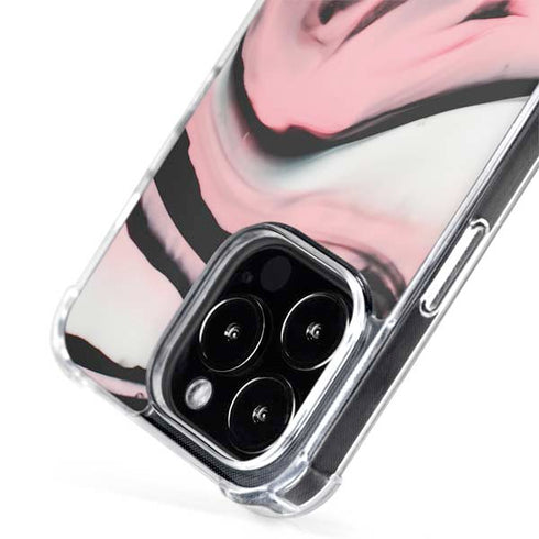 Pink Marble Ink iPhone 14 Pro Max MagSafe Case