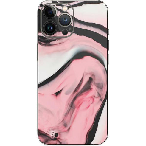 Pink Marble Ink iPhone 14 Pro Max Skin