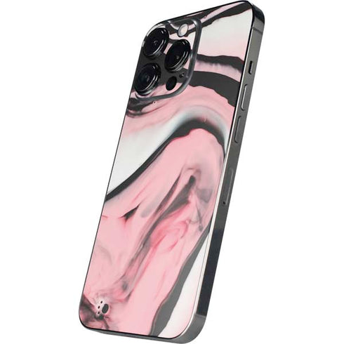 Pink Marble Ink iPhone 14 Pro Max Skin