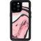 Pink Marble Ink iPhone 14 Pro Max Waterproof Case