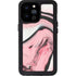 Pink Marble Ink iPhone 14 Pro Max Waterproof Case
