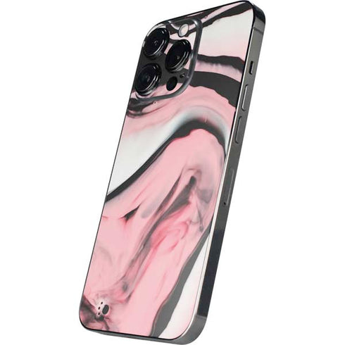Pink Marble Ink iPhone 15 Pro Skin