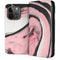Pink Marble Ink iPhone 15 Pro Folio Case