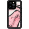 Pink Marble Ink iPhone 15 Pro Waterproof Case