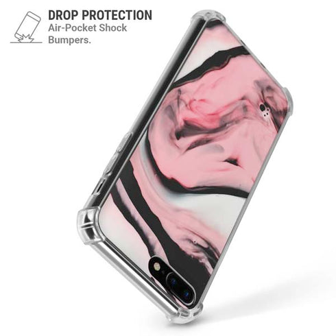 Pink Marble Ink iPhone 7/8 Plus Clear Case