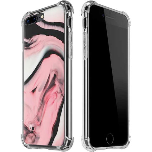 Pink Marble Ink iPhone 7/8 Plus Clear Case