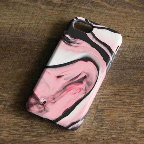 Pink Marble Ink iPhone 8 Pro Case