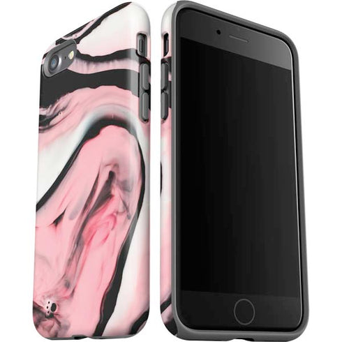 Pink Marble Ink iPhone SE (2nd & 3rd Gen) Pro Case