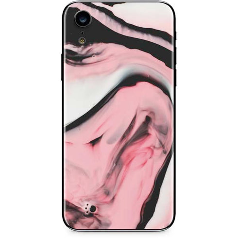 Pink Marble Ink iPhone XR Skin