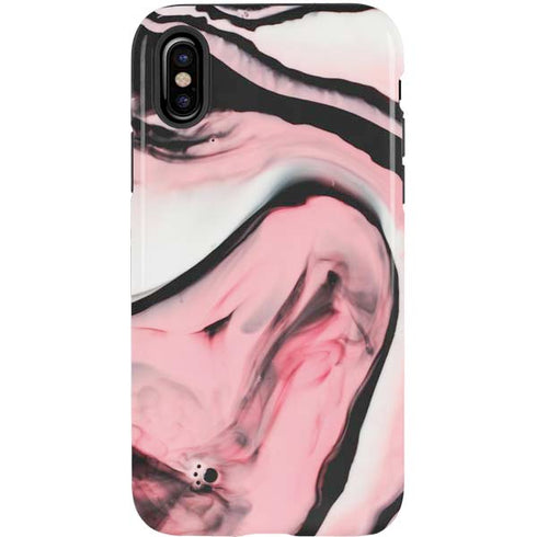 Pink Marble Ink iPhone XS Pro Case