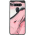 Pink Marble Ink LG K51/Q51 Clear Case