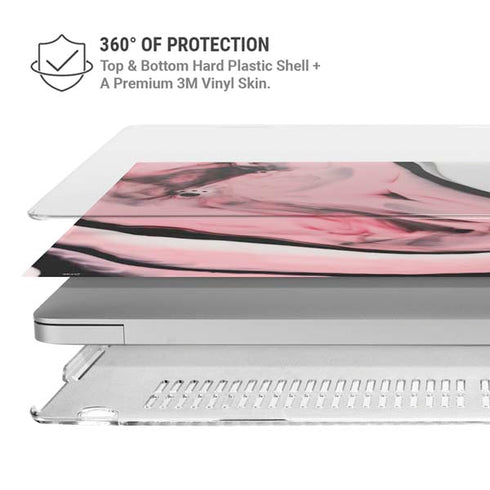 Pink Marble Ink MacBook Air 13in M1 (2021) Case plus Skin