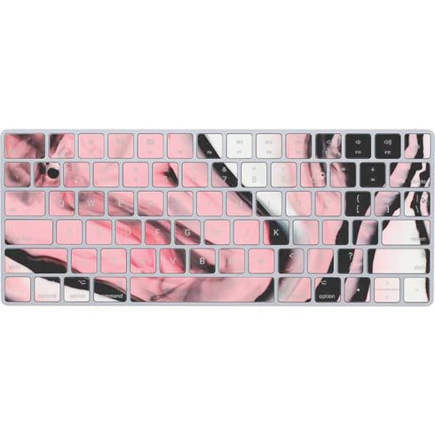 Pink Marble Ink Magic Keyboard Skin
