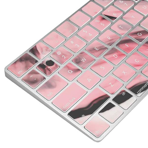 Pink Marble Ink Magic Keyboard Skin
