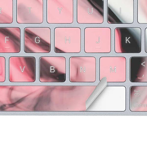 Pink Marble Ink Magic Keyboard Skin