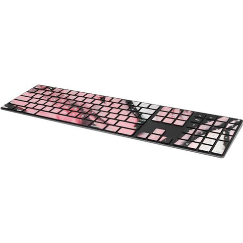 Pink Marble Ink Magic Keyboard with Numeric Keypad Skin