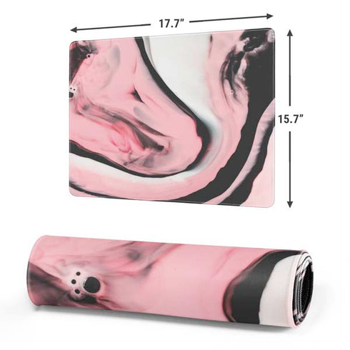 Pink Marble Ink Gaming Mouse Pad