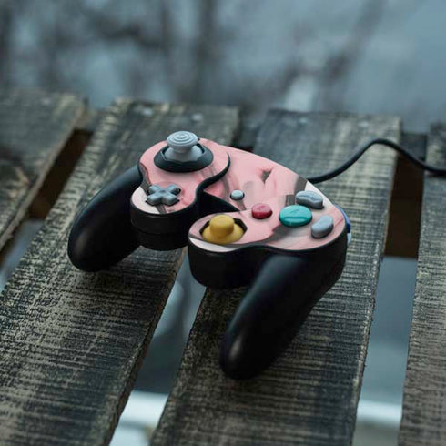 Pink Marble Ink Nintendo GameCube Controller Skin