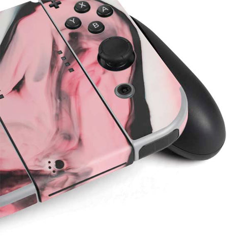 Pink Marble Ink Nintendo Switch OLED (2021) Skin