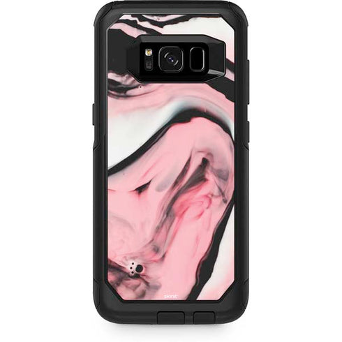 Pink Marble Ink Otterbox Commuter Galaxy Skin