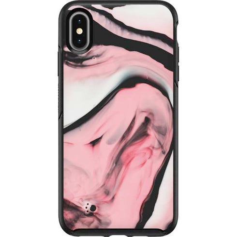 Pink Marble Ink Otterbox Symmetry iPhone Skin