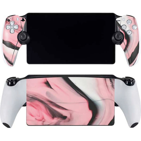 Pink Marble Ink PlayStation Portal Remote Player Skin