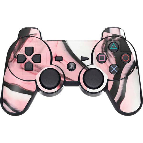 Pink Marble Ink PS3 Dual Shock wireless controller Skin