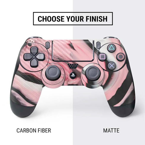 Pink Marble Ink PS4 Controller Skin