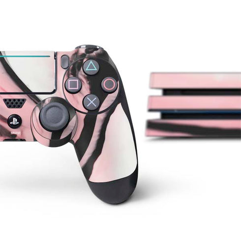 Pink Marble Ink PS4 Pro Bundle Skin