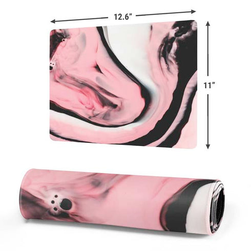 Pink Marble Ink Gaming Mouse Pad