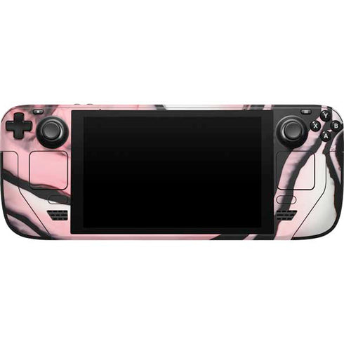 Pink Marble Ink Steam Deck Handheld Gaming Computer Skin