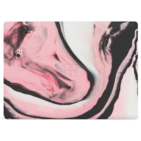 Pink Marble Ink Surface Laptop 3 13.5in Skin