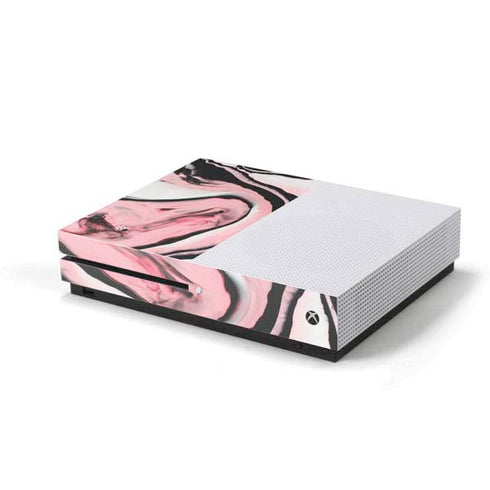 Pink Marble Ink Xbox One S Console Skin