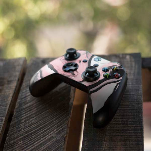 Pink Marble Ink Xbox One X Controller Skin