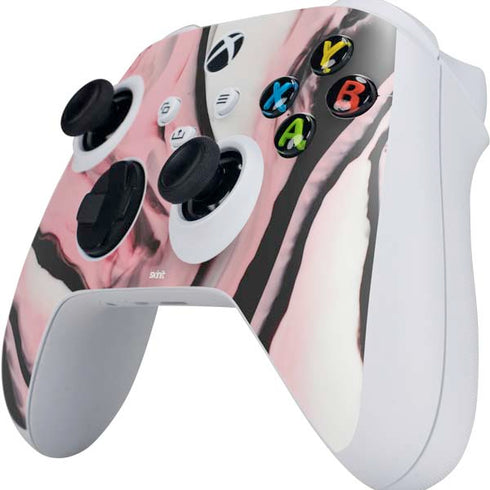 Pink Marble Ink Xbox Series S Controller Skin