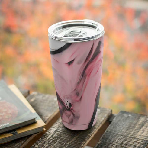 Pink Marble Ink Yeti 20oz Tumbler Skin