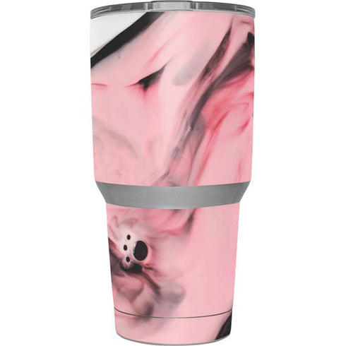 Pink Marble Ink Yeti 30oz Rambler Tumbler Skin