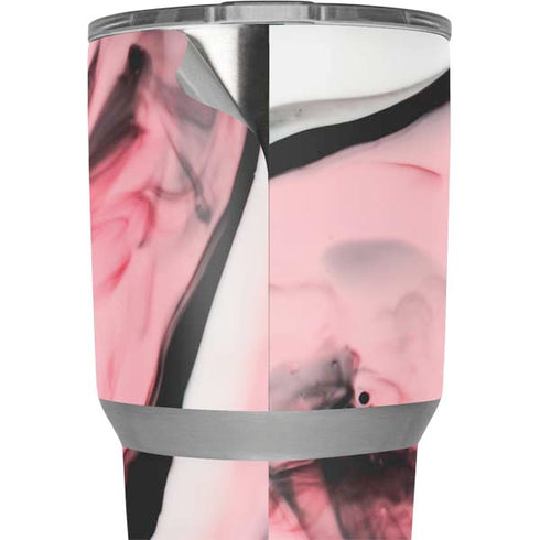 Pink Marble Ink Yeti 30oz Rambler Tumbler Skin