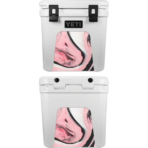 Pink Marble Ink YETI Roadie 24 Hard Cooler Skin